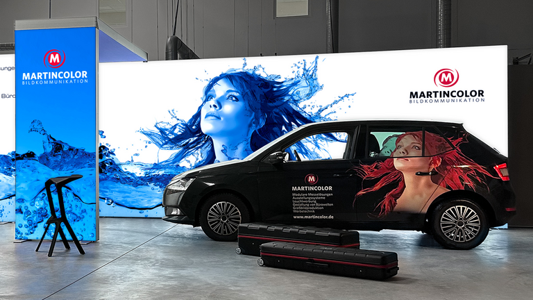 Mur d'exposition LED - transport facile en voiture Mur d'exposition LED - transport facile en voiture