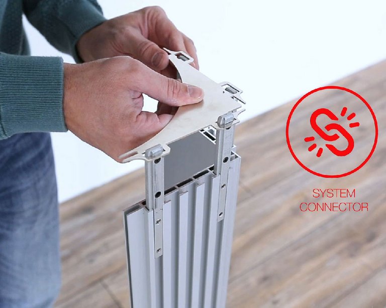 LED exhibition wall - ALU STAR - system connector