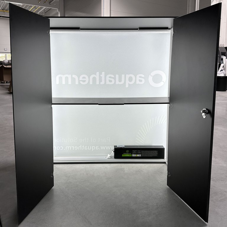 Comptoir LED - ALU STAR PLUS - avec batterie et portes verrouillables Comptoir LED - ALU STAR PLUS - avec batterie et portes verrouillables