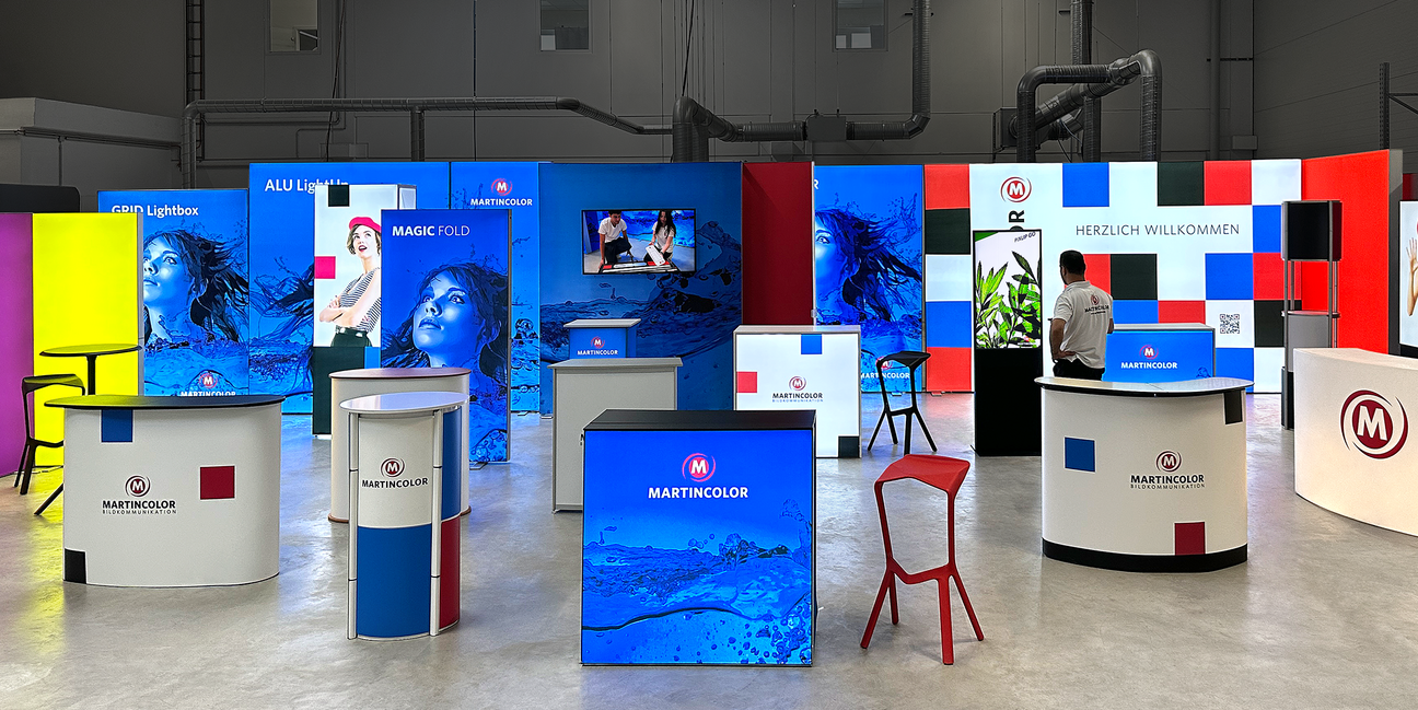 Showroom für LED-Messewände
