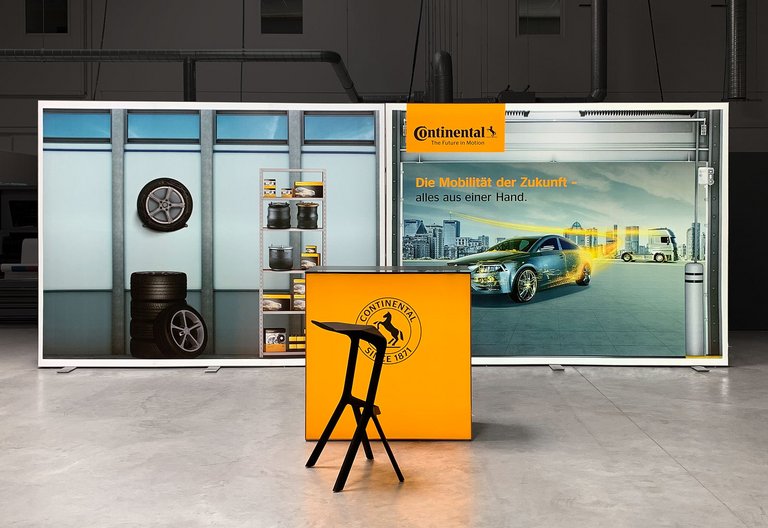 Mur d'exposition LED - ALU STAR - Continental