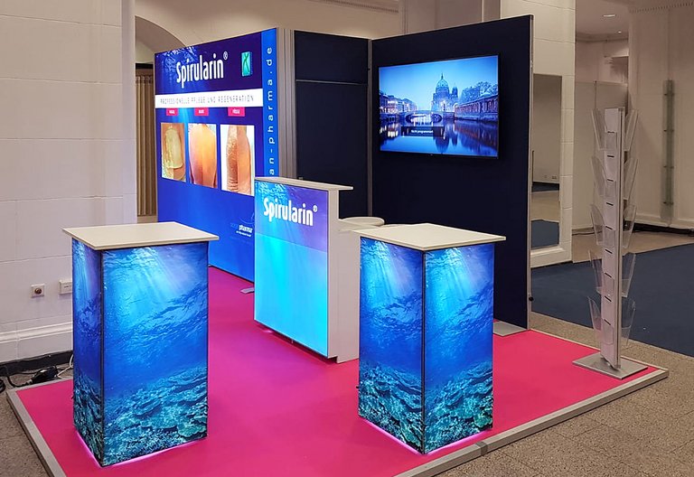 Mur d'exposition LED - OCTAlumina - Ocean Pharma GmbH