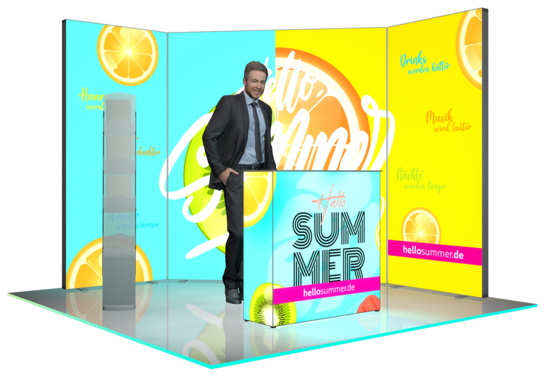 Messe-Set LED 4 - Standfläche: 3x3 m Messe-Set LED 4 - Standfläche: 3x3 m