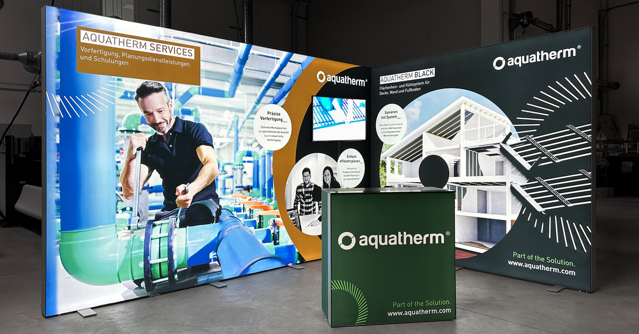 Live-Projekt LED-Messestand