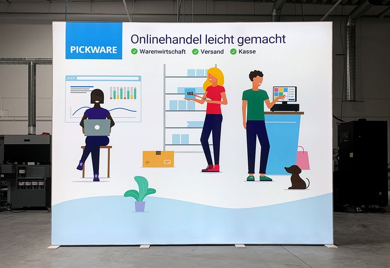 Mur d'exposition LED - PIXLIP GO - PICKWARE GmbH
