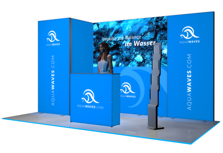 Messe-Set LED 9 - Standfläche: 4x2 m Messe-Set LED 9 - Standfläche: 4x2 m