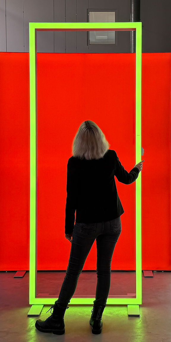 ALU STAR RGB Frame - Leuchtkontur grün