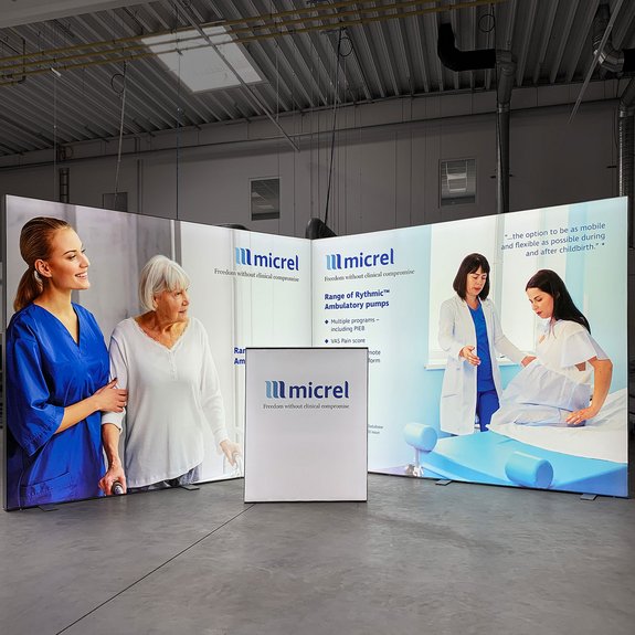 LED Messewand - ALU STAR - Micrel Medical Devices Deutschland GmbH